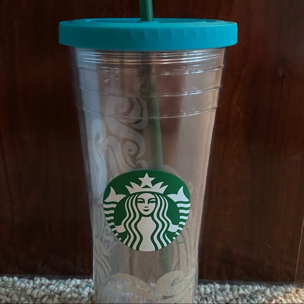 Starbucks Hawaii Exclusive Tumbler Cup with Straw Vintage